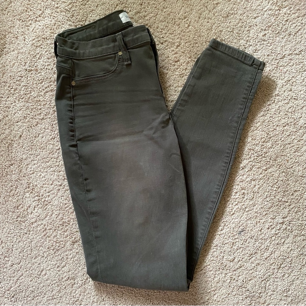 Henry & Belle High Waisted Super Skinny Ankle Jeans, Spanish Moss